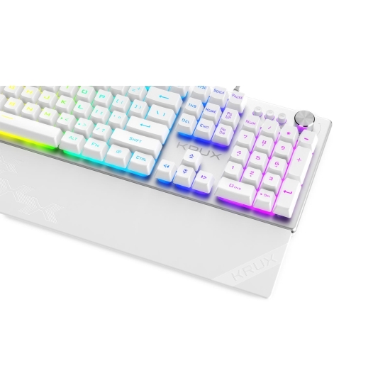 Krux Frost Silver-White RGB Gaming White (mechaniczna)